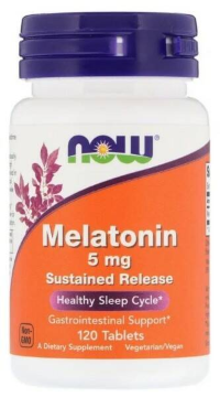 NOW Melatonin 5 mg SR (120 таблеток)