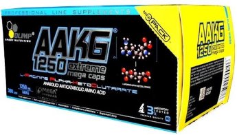 Olimp AAKG 1250 Mega Caps (300 капсул) AAKG 1250 Mega Caps - невероятно концентрированная добавка на основе аргинин альфа-кетоглутарата.