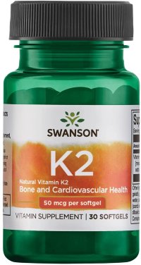 SWANSON Natural Vitamin K2 MK-7 50 mcg (30 софтгелей)