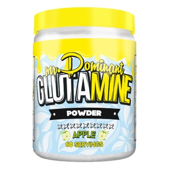 MR. DOMINANT Glutamine Powder 300г GLUTAMINE - Самая распространенная аминокислота в организме человека, входящая в состав белка, и необходимая для эффективного роста мышц и поддержки иммунной системы.