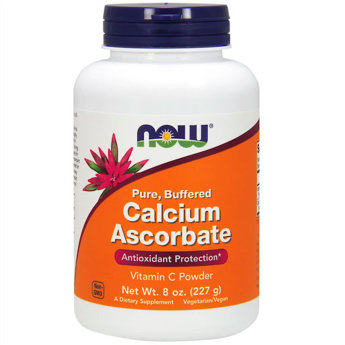 NOW Calcium Ascorbate 8oz 227 грамм Аскорбат кальция - это некислая форма витамина С, которая не раздражает желудок. Это естественная буферизированная минеральная форма витамина С, созданная путем соединения аскорбиновой кислоты (Витамина C) с Карбонатом Кальция. 