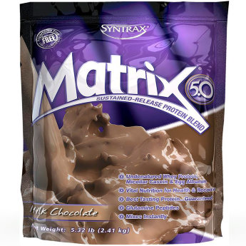 SYNTRAX Matrix 5.0 2,27 кг (Пакет) Matrix 5.0 от Syntrax – один из лучших протеиновых комплексов на рынке спортивного питания.
