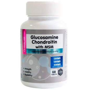 CHIKALAB Glucosamine, Chondroitin, MSM (60 таблеток) Glucosamine Chondroitin MSM от Chikalab — это комплексная добавка направленная на устранение и профилактику заболеваний опорно-двигательного аппарата.