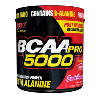 SAN BCAA-PRO 5000 (345грамм) В состав BCAA-PRO 5000 от SAN входят незаменимые аминокислоты, что означает необходимость их получения вместе с пищей.