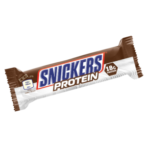 MARS Snickers Protein Bar 57г Новый Snickers Protein Bar  содержит всего 200 калорий и имеет качественный питательный профиль и феноменальный вкус.

Данный батончик содержит 18 г белка (гидролизованный коллаген, изолята соевого белка, изолят молочного белка, сухое обезжиренное молоко, концентрат сывороточного протеина, яичный белок) в сочетании с мягкой карамелью и шоколадом.
