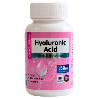 CHIKALAB Hyaluronic Acid (60 таблеток) Hyaluronic Acid от Chikalab — комплекс на основе гиалуроновой кислоты, коллагена и витамина C, который помогает сохранить молодость кожи.