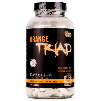 CONTROLLED LABS Orange Triad (270 таблеток) Orange Triad Controlled Labs – спортивный мультивитаминный комплекс: витамины + минералы + ферменты + нормализаторы водно-солевого баланса + антиоксиданты.