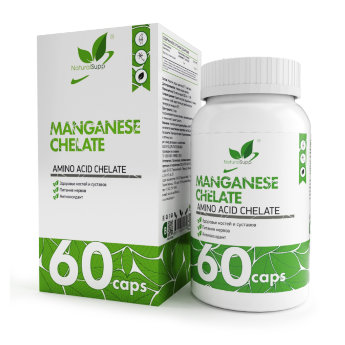 NATURALSUPP Марганец Manganese Chelate 5 мг (60 капсул) ​Марганец — это микроэлемент, который в небольших количествах жизненно важен для человека. Здоровье костей и суставов. Питание нервов. Антиоксидант.
