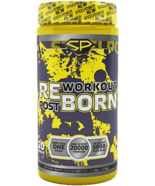 STEEL POWER Reborn 400 г Reborn - новый уникальный пост тренировочный продукт от компании «SteelPower Nutrition», созданный для быстрейшего восстановления после изнурительных тренировок.
