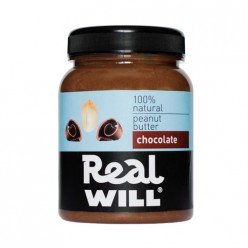 REALWILL Арахисовая паста с шоколадом 500г Арахисовая паста Real Will не содержит сахара, гидрогенизированных масел, красителей, консервантов.