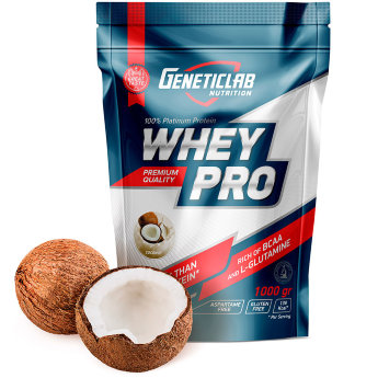GENETICLAB Whey Pro 1000 г Whey Pro - это сывороточный протеин с отличным соотношением цена/качество. Честный состав, без уловок и попыток удешевить продукцию.