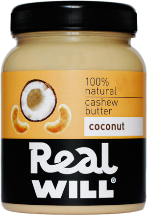 REALWILL Паста из кешью 330г Паста из кешью Real Will не содержит сахара, гидрогенизированных масел, красителей, консервантов.
