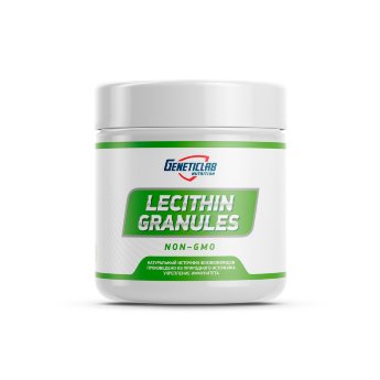 GENETICLAB Lecithin Granules 200 г Лецитин снижает уровень холестерина в крови, предотвращает разрушение структур мозга, защищает нервную систему и печень, способствует укреплению иммунной системы и профилактике атеросклероза.