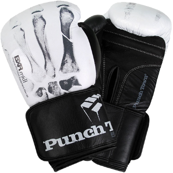 Перчатки PunchTown (punboxglove04) боксерские перчатки PunchTown BXR mk II - White.