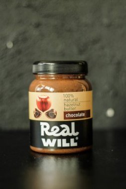 REALWILL Паста из фундука с шоколадом 330г Паста Real Will не содержит сахара, гидрогенизированных масел, красителей, консервантов.