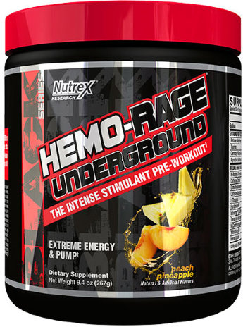 NUTREX Hemo Rage Underground 265 г Просто размешайте одну мерную ложку в воде и выпейте за 30 минут до тренировки.
