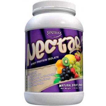 SYNTRAX Nectar 908 г Nectar – это изолят сывороточного протеина имеющий превосходные вкусовые дополнения, основанные на фруктовом соке. Изолят сывороточного протеина – это превосходный вариант качественного, чистого белка, дающего максимальный результат.