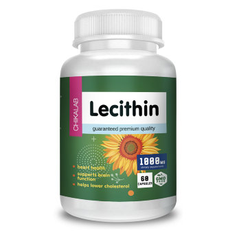 CHIKALAB Sunflower Lecithin (60 капсул) Лецитин подсолнечника в капсулированной добавке.