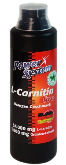 PowerSystem L-Carnitine Fire 60000mg (500мл) L-Carnitin Fire от Power System — это 2700 мг чистого L-карнитина в каждой ампуле с добавлением зеленого чая, который усиливает эффект от L-карнитина.
