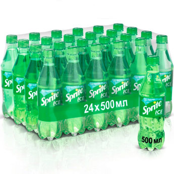 SPRITE Zero (бутылка) 500 мл (коробка 24шт) Новый Sprite Ice «Ледяная Свежесть» со вкусом лимона, лайма и мяты. Без сахара.