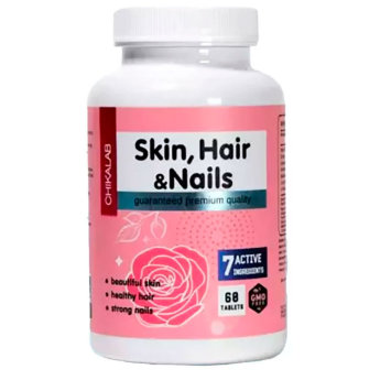 CHIKALAB Skin, hair and Nails (60 таблеток) Мультивитамины для красоты волос, ногтей и кожи.