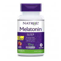 NATROL Melatonin Fast Dissolve Клубника 10 mg (30 таблеток)