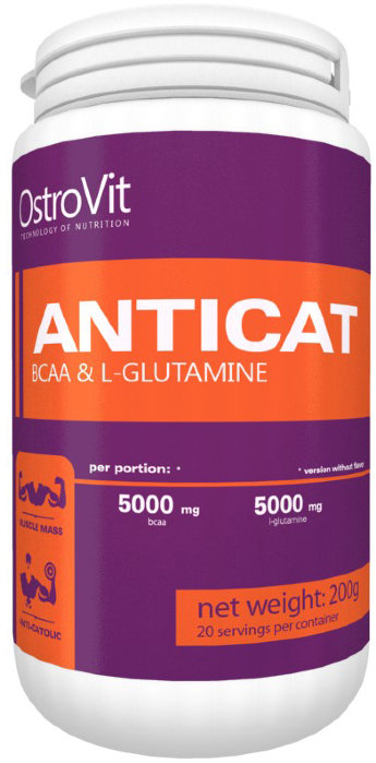 OstroVit Anticat BCAA + L-Glutamine (200г) Антикатаболический продукт от компании OstroVit