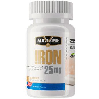 MAXLER USA Iron 25 mg (90 капсул) MAXLER USA Iron 25 mg (90 капсул)