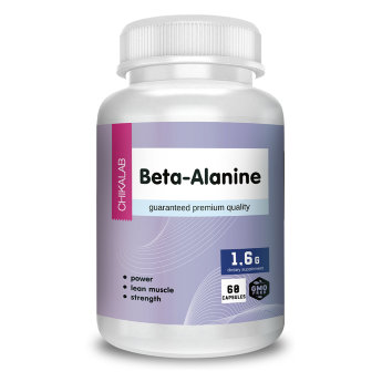CHIKALAB Beta-Alanine 800mg (60 капсул) Спортивная добавка с аминокислотой бета-аланином.