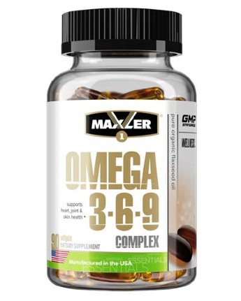 MAXLER USA Omega 3-6-9 complex (90 софтгелей) Omega 3-6-9 Complex – сбалансированное сочетание жирных кислот Омега-3, -6 и -9, получаемых из натурального источника – чистого, нерафинированного и органического льняного масла.

Омега-3 является незаменимой жирной кислотой, которая играет важную роль в работе иммунной системы и помогает бороться с сердечно-сосудистыми заболеваниями.
Недостаток Omega-6 приводит к плохому заживлению ран и выпадению волос. Омега-3 и -6 важны для поддержания здоровья волос, кожи и ногтей.
Омега-9 препятствует накоплению холестерина в крови, укрепляет защитные функции организма, необходима для здоровья сосудов, синтеза гормонов.