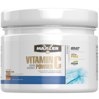 MAXLER EU Vitamin C Sodium Ascorbate 200 г Витамин С является сильным антиоксидантом, который может укрепить защитные механизмы организма.