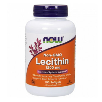 NOW Lecithin 1200 мг (200 софтгелей) Приём лецитина улучшает работу пищеварительного тракта, поскольку входит в состав желчи. Стимулирует желчевыделение, что в свою очередь способствует очистке печени, устраняет дискинезию желчных путей, препятствует образованию желчных камней.