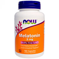 NOW Melatonin 3 мг (180 вегкапсул)