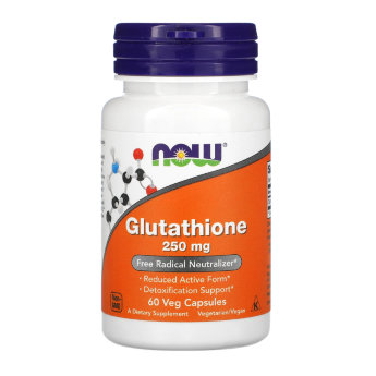 NOW Glutathione 250 мг (60 вегкапсул) NOW Glutathione является мощным антиоксидантом. Способствует очистке печени. Способствует здоровому иммунитету. Улучшает функции головного мозга.