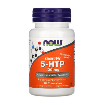 NOW 5-HTP Chewable 100мг (90 жевательных леденцов) NOW 5-HTP 100mg восстанавливает необходимую концентрацию серотонина. Борется со стрессами, нормализует сон, улучшает аппетит.