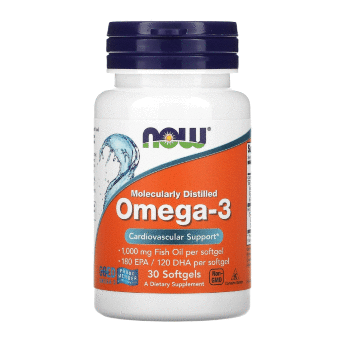 NOW Omega 3 1000 (30 софтгелей) ​Спортивная добавка Ultra Omega-3 от NOW основана на содержании незаменимых Омега-3 полиненасыщенных жирных кислот. 
