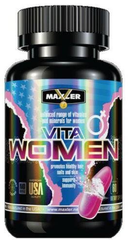 MAXLER VitaWomen (60 капсул) Комплекс витаминов и минералов для активных женщин.