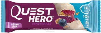 QUEST NUTRITION Quest Hero Bar 60 г Quest Hero Bar от Quest Nutrition – это восхитительные протеиновые батончики с хрустящей основой в йогуртовой или шоколадной глазури с одним из лучших составов на рынке спортивного питания. В основе этих батончиков – изолят сывороточного белка высочайшего качества, который быстро усваивается и насыщает организм необходимыми аминокислотами.