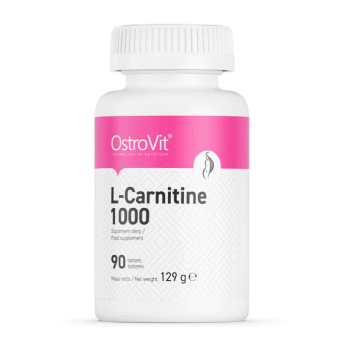 OSTROVIT L-CARNITINE 1000 90 таб L-Carnitine 1000 от Ostrovit – это источник высококачественного L-карнитина в удобной форме.  Способствует снижению веса, улучшает фигуру, оказывает положительное действие на сердечно-сосудистую систему, повышает мозговую деятельность. 