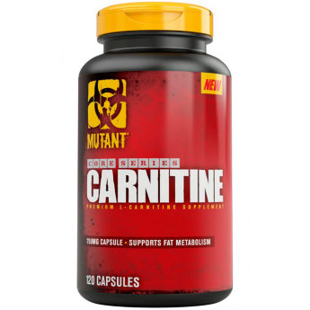 MUTANT Carnitine 120 капс Mutant Carnitine содержит оптимальную дозировку Л-карнитина. В состав продукта также вхожит запатентованный компонент, позволяющий улучшить усвоение л-карнитина.