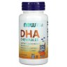 NOW DHA Kids Chewable 100 мг (60 жевательных софтгелей) - 