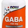 NOW Gaba 750 mg (200 вегкапсул) - 