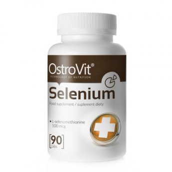 OSTROVIT Selenium (90 таблеток)	 ​OstroVit Selenium пищевая добавка, которая обеспечивает организм качественными органическими формами селена. Селен жизненно необходим для здоровья нашего иммунитета, активизируя все защитные механизмы против вторжения бактерий и вирусов. Селен является микроэлементом, который влияет на нормальное функционирование практически всего тела. Характеризуется очень сильными антиоксидантными свойствами, играет защитную роль от вредного воздействия свободных радикалов, замедляет старение тканей, позволяет сохранять здоровый внешний вид в течение длительного времени.

Селен поддерживает иммунитет, предотвращает вирусные и бактериальные инфекции, стимулирует очищение организма от токсинов и тяжелых металлов, поддерживает нормальную работу щитовидной железы, снижает риск развития рака и сердечно-сосудистых заболеваний, положительное влияние при лечении артрита, воспаления кожи, поджелудочной железы, печени. Кроме того, очень благотворно влияет на состояние кожи, волос, ногтей и улучшает настроение.
