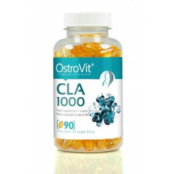 OSTROVIT CLA 1000 90 таб OstroVit CLA 1000 биологически активная добавка высокого качества на основе линолевой кислоты (CLA). Натуральное вещество которое представляет собой набор жирных кислот. Жирные кислоты, входящие в состав, содержат несколько незаменимых элементов, необходимых человеческому организму для полноценной жизнедеятельности. OstroVit CLA 1000 предназначена для физически активных людей, которые стремятся снизить массу тела или применяют диету.