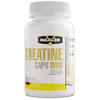 MAXLER EU Creatine Caps 200 кап Creatine Caps 1000 – 100%-й моногидрат креатина в капсулированной форме.