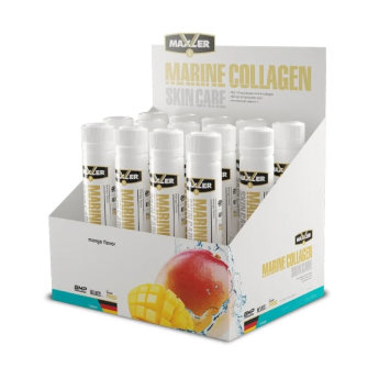 MAXLER EU Marine Collagen SkinCare 14x25 мл Морской коллаген поддерживает эластичность и упругость кожи. Гиалуроновая кислота повышает увлажнённость кожи. Витамин С улучшает усваивание.