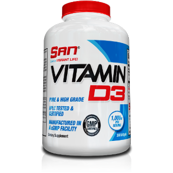 SAN Vitamin D3 (360 гелькапсул) SAN Vitamin D3 - это самый надежный источник солнечного холекальциферола.