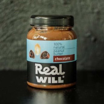 REALWILL Арахисовая паста с шоколадом 330г Арахисовая паста Real Will не содержит сахара, гидрогенизированных масел, красителей, консервантов.