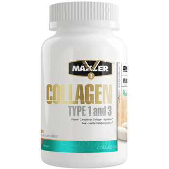 MAXLER USA Collagen Type 1&amp;3 90 таб Collagen type 1 and 3 содержит Peptan® – мировой лидер коллагенов с научно доказанной эффективностью для здоровья человека.