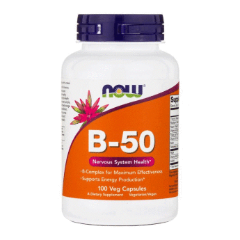 NOW B-50 (100 таблеток) NOW B-50​ суперкомплекс из витаминов группы В и нескольких органических кислот. Элементы B-группы преобразуют полезные вещества в энергию клеток, необходимую для производства гормонов, белков и нервных клеток. Каждый витамин регулирует определенные функции.
